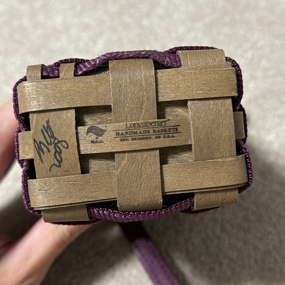 Longaberger Small Buckle Bag Basket - Picture 8 of 10